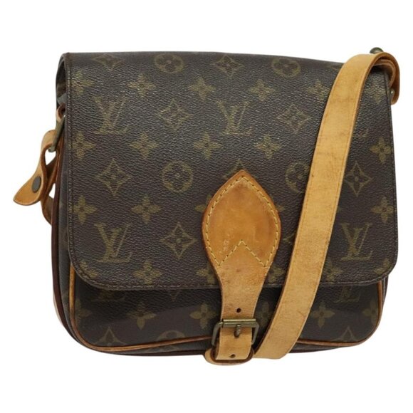 LOUIS VUITTON Monogram Cartesier MM Shoulder Bag M51253 LV Auth BA4488 - Picture 1 of 16